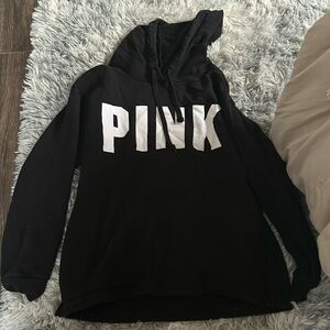 pink hoodie